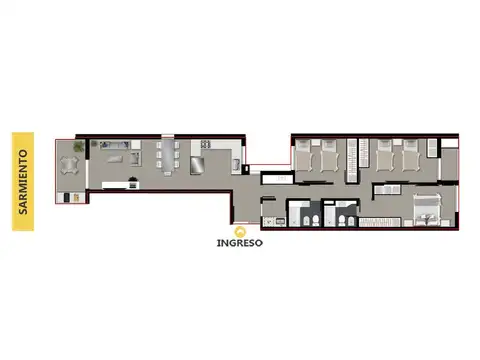 Departamento en Venta en Centro, Rosario