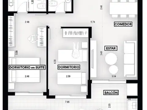 Departamento en Venta en Centro, Rosario