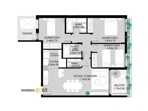 Departamento en Venta en Martin, Rosario