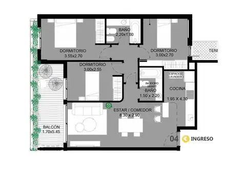 Departamento en Venta en Martin, Rosario