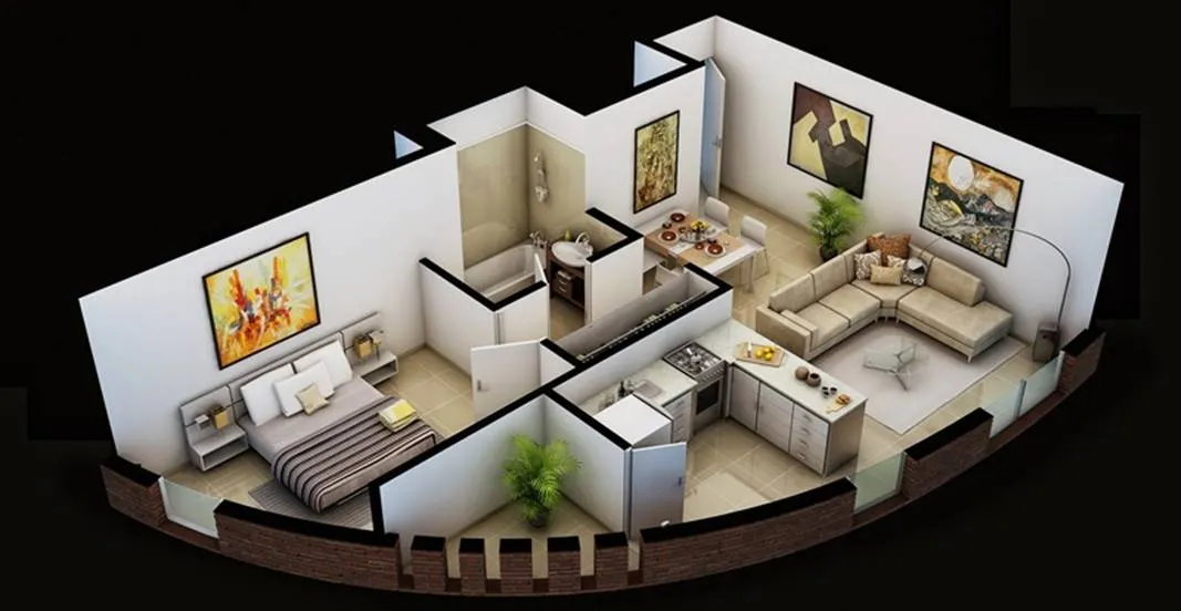 " UN DORMITORIO - COCINA INTEGRADA -  LUMINOSO"