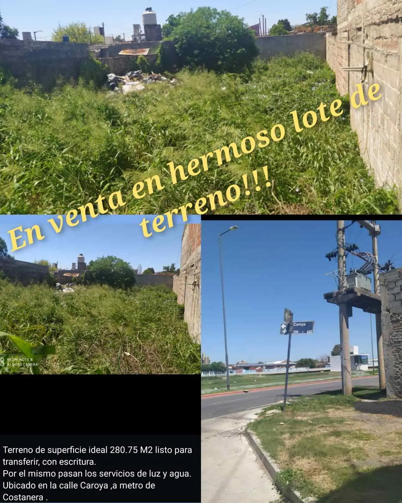 EN VENTA HERMOSO TERRENO-CON ESCRITURA