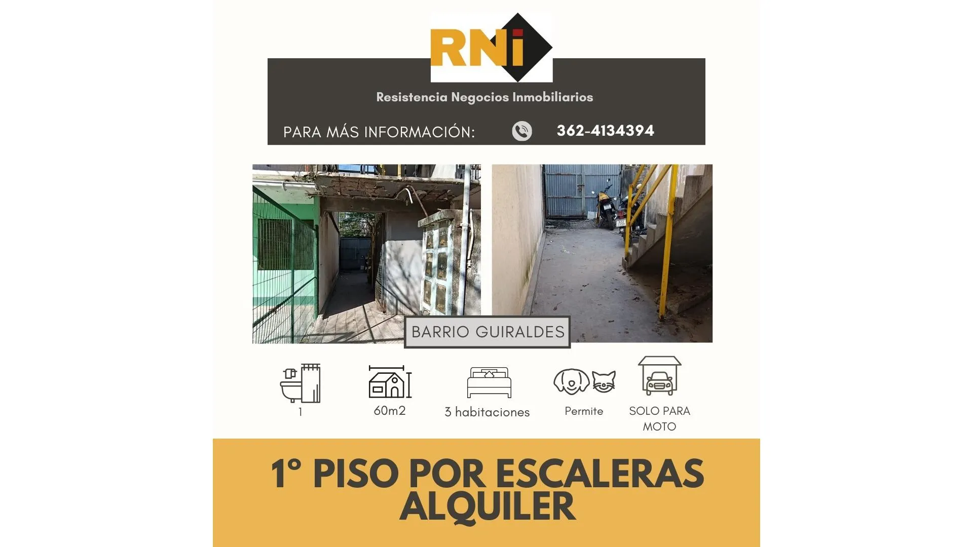 SE ALQUILA DOS DORMITORIOS Bº GUIRALES