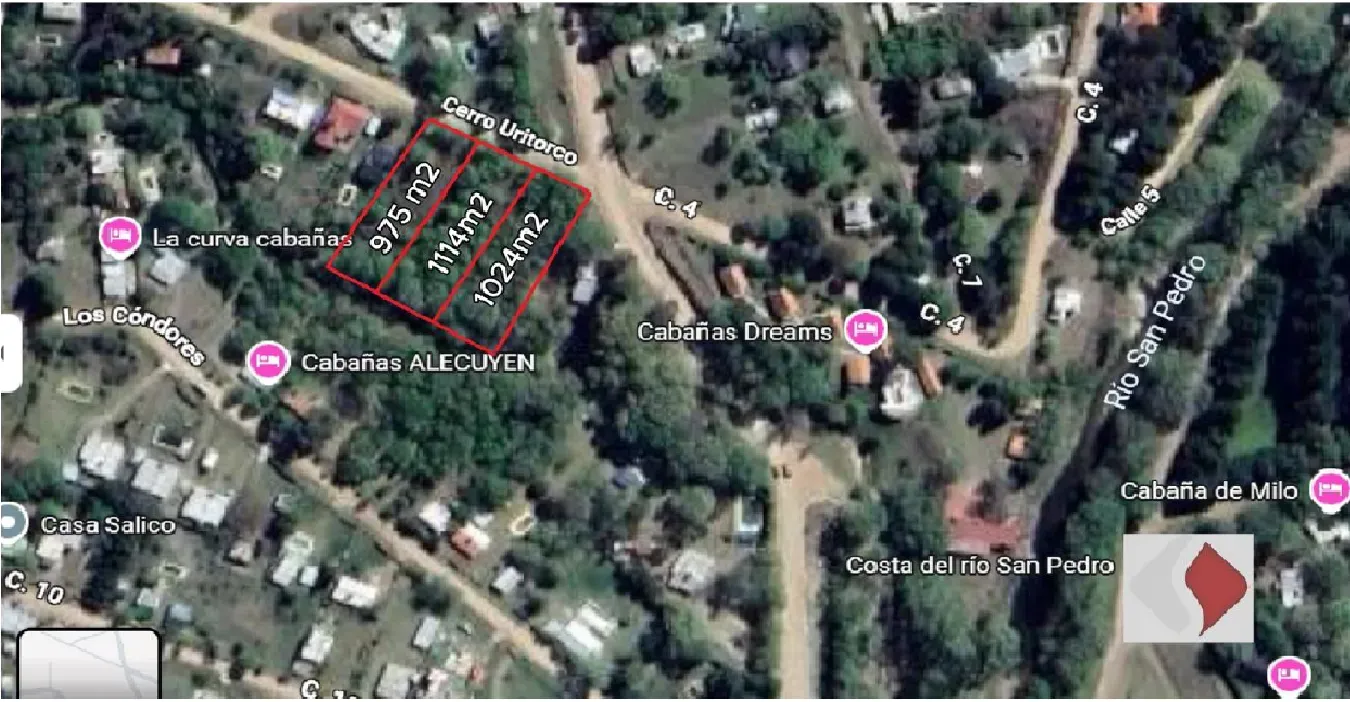 3 Lotes Continuos 1000 m² c/u - Escritura - Lotes en Venta - Rio San Pedro