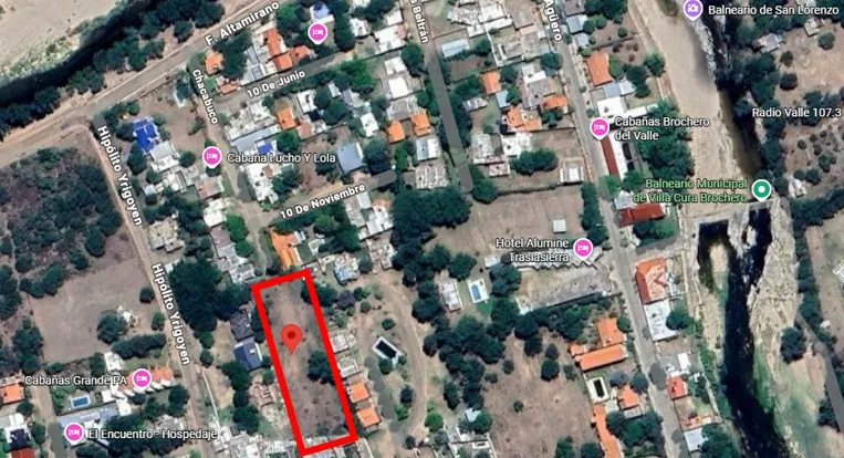 VENTA LOTE EN CURA BROCHERO