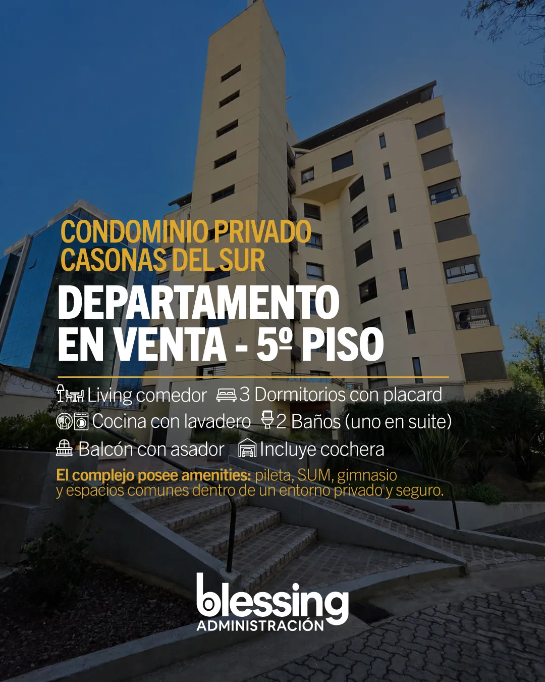 OPORTUNIDAD Venta Complejo Casonas Del Sur - 3 dormitorios