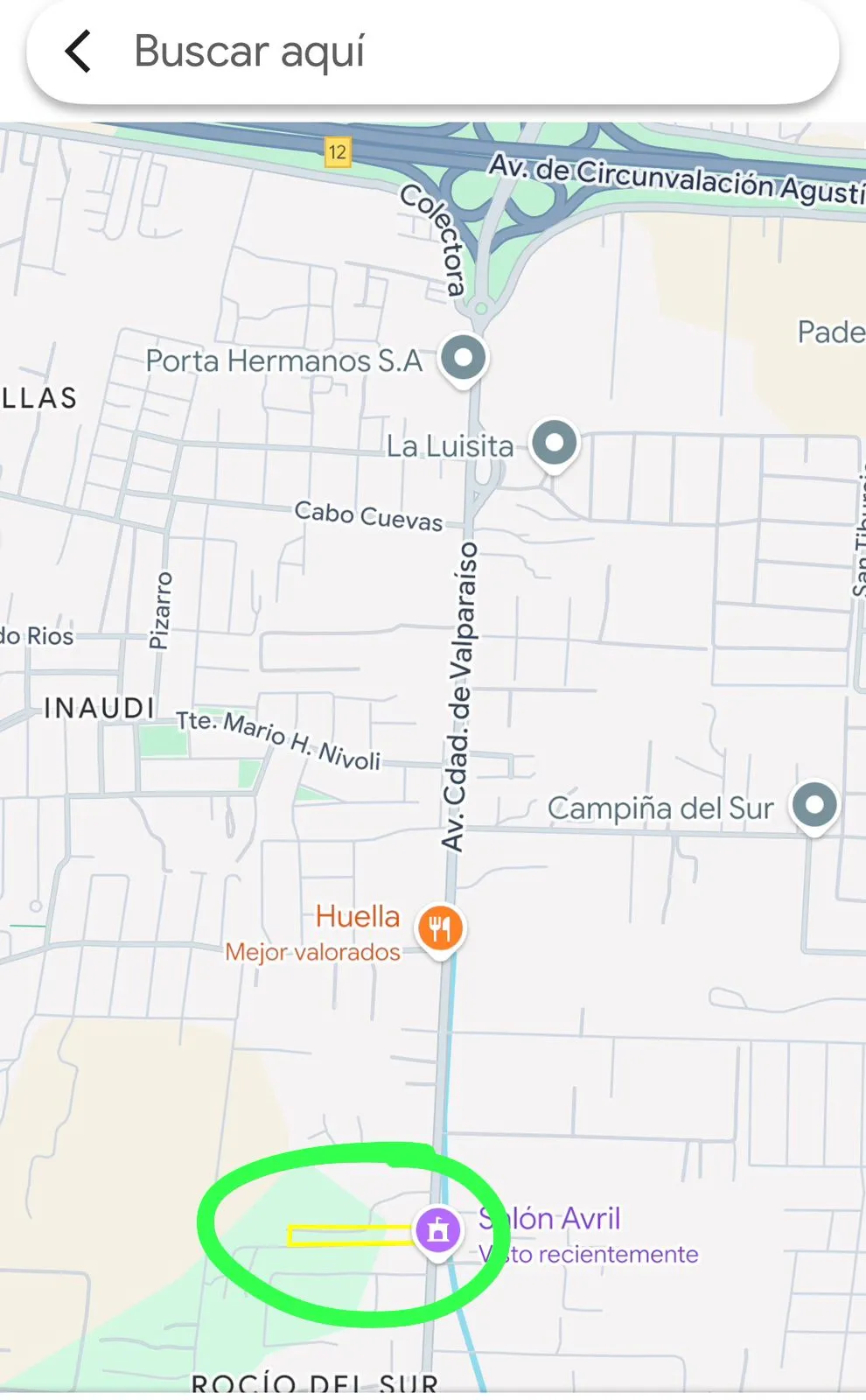 Terreno sobre Av. Valparaiso en venta