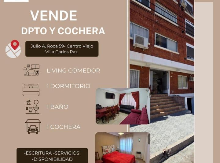 Departamento · 35m² · 2 Ambientes · 1 Cochera