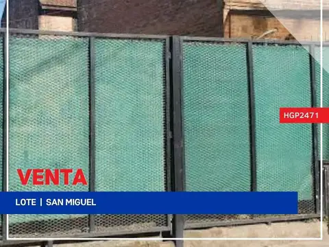 Terreno en Venta en San Miguel, Partido de San Miguel