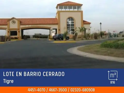 Terreno en Venta en Dique Lujan, Partido de Tigre