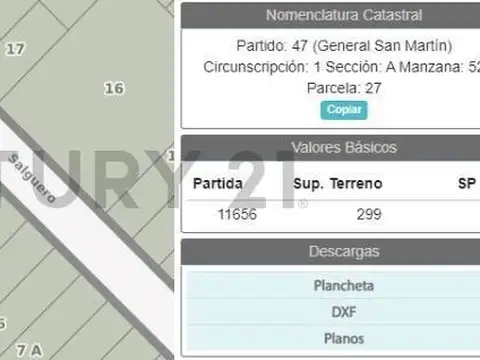 Terreno en Venta en General San Martin, Partido de General San Martín