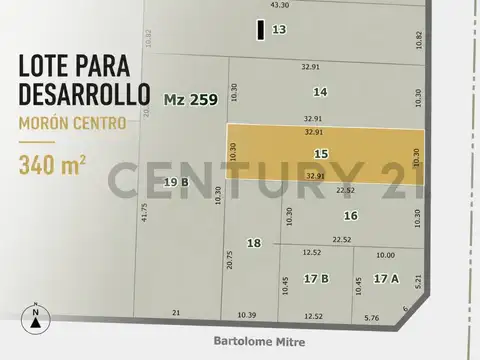 Terreno en Venta en Moron, Partido de Morón