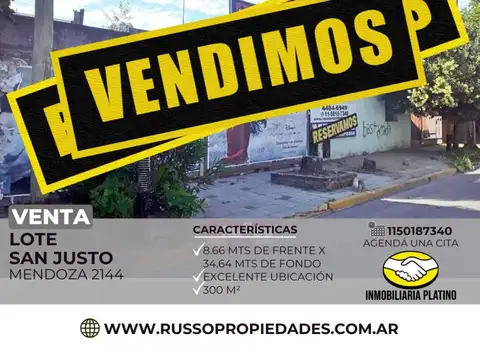 Terreno en Venta en San Justo, Partido de La Matanza