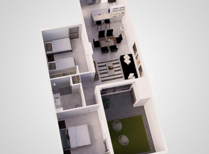 Departamento · 67m² · 3 Ambientes · 1 Cochera