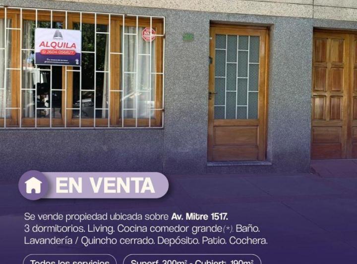 Casa · 190m² · 3 Ambientes · 1 Cochera