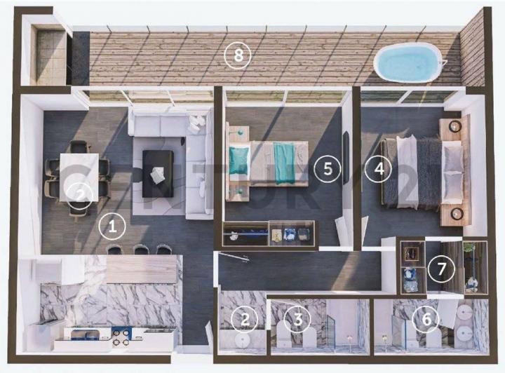Departamento · 95m² · 4 Ambientes · 1 Cochera