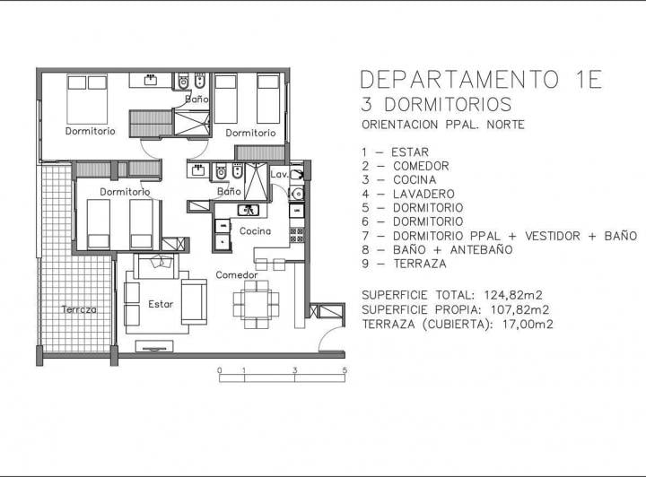 Departamento · 107m² · 4 Ambientes