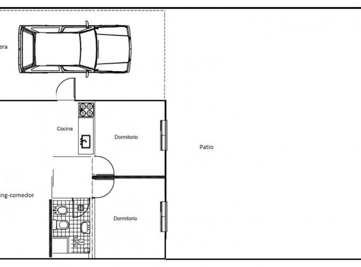 Casa · 74m² · 3 Ambientes · 1 Cochera