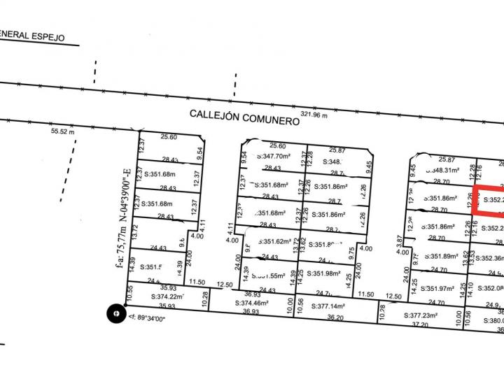 Terreno · 352m²