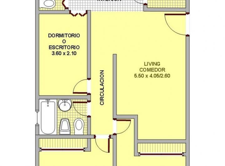 Departamento · 75m² · 4 Ambientes