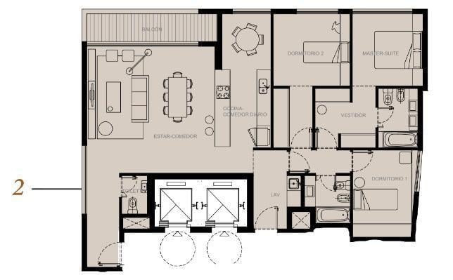 Departamento · 125m² · 4 Ambientes