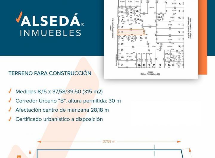 Terreno · 315m²