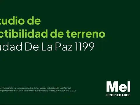 Terreno en Venta en Belgrano, CABA