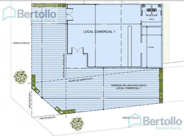 Local comercial · 83m² · 1 Ambiente