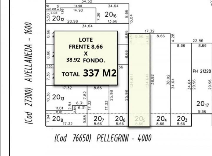 Terreno · 337m²