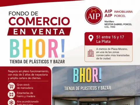 Fondo de comercio en Venta en La Plata, Partido de La Plata