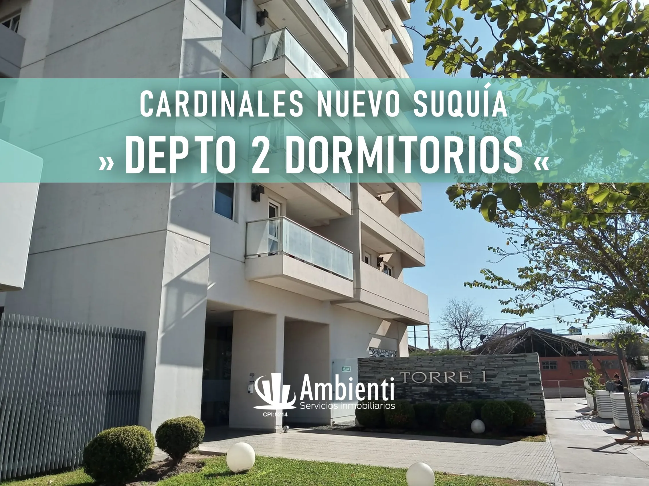 CARDINALES NUEVO SUQUÍA - INCREIBLES VISTAS / 2 DORMITORIOS!