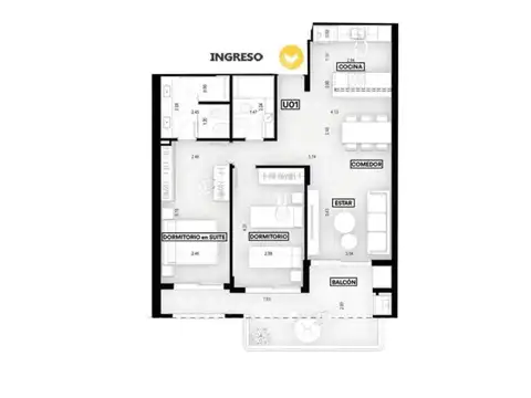 Departamento en Venta en Centro, Rosario