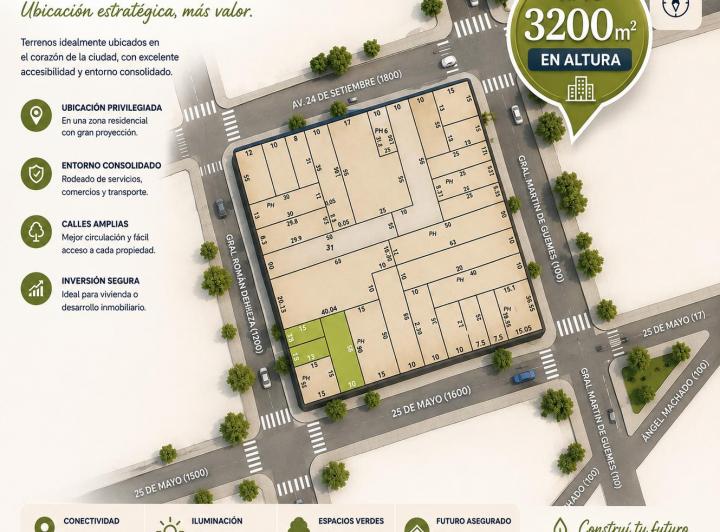 Terreno · 3200m²