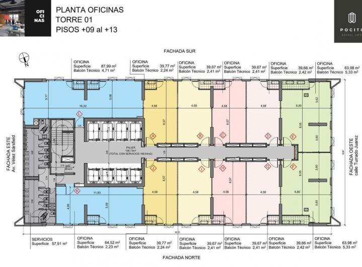 Oficina comercial · 63m² · 1 Ambiente · 1 Cochera