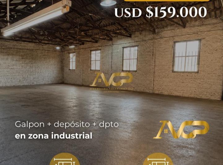 Bodega-Galpón · 386m² · 7 Ambientes · 10 Cocheras
