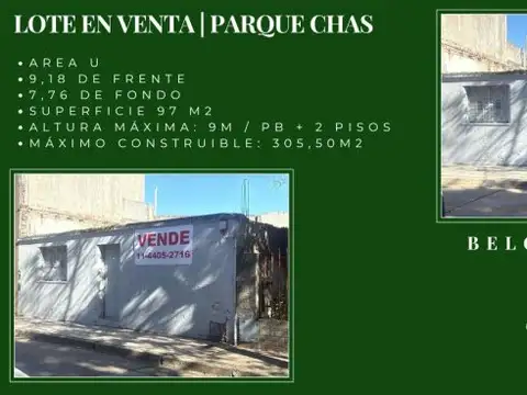 Terreno en Venta en Parque Chas, CABA