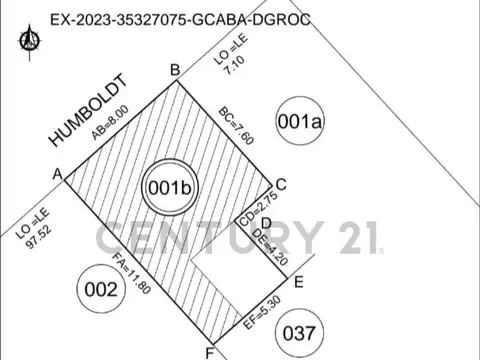 Terreno en Venta en Villa Crespo, Capital Federal