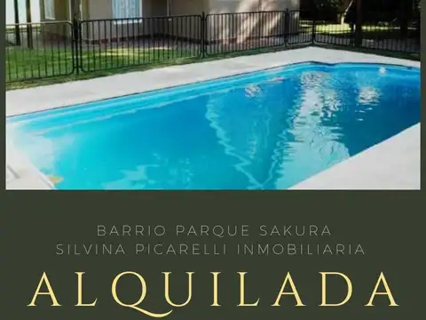 Casa en Alquiler Temporal en Parque Sakura, Countries y Barrios Cerrados en Exaltación de la Cruz