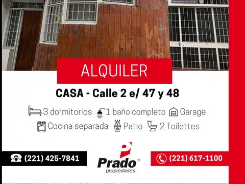 Casa en Alquiler en Plaza Italia, La Plata