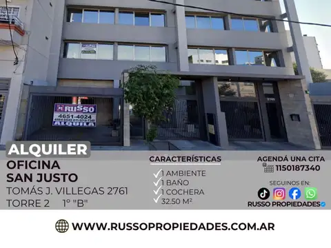 Oficina en Alquiler en San Justo, Partido de La Matanza