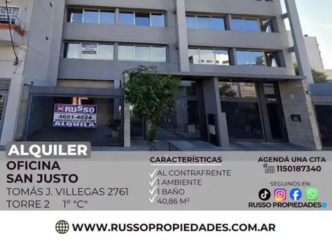 Oficina en Alquiler en San Justo, Partido de La Matanza