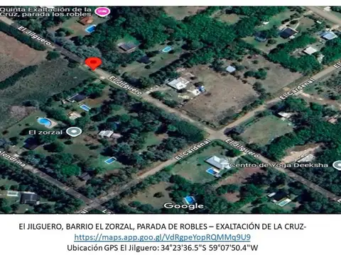 Terreno en Venta en El Zorzal, Parada Robles