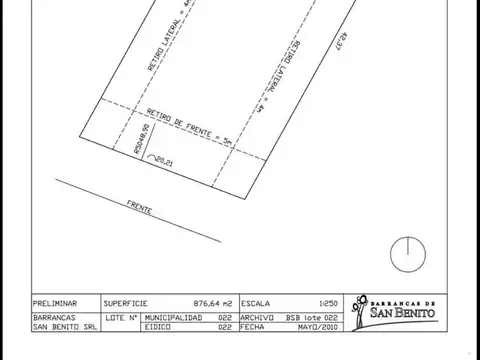 Terreno en Venta en Barrancas De San Benito, Barrio Chapadmalal