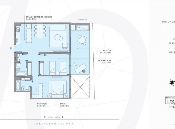 Departamento · 78m² · 2 Ambientes