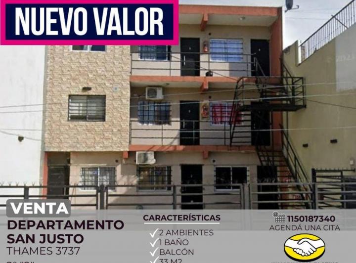 Departamento · 33m² · 2 Ambientes