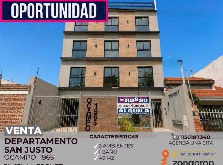 Departamento · 40m² · 2 Ambientes
