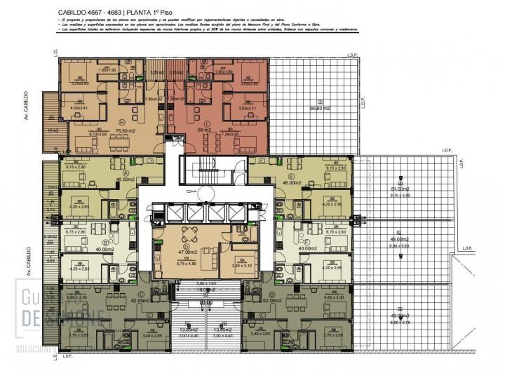 Departamento · 46m² · 2 Ambientes
