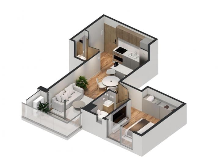 Departamento · 41m² · 2 Ambientes