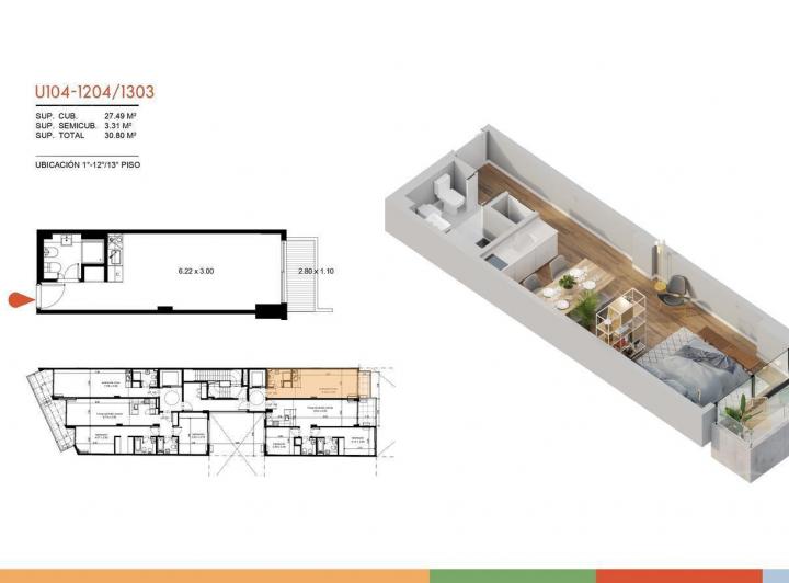 Departamento · 27m²