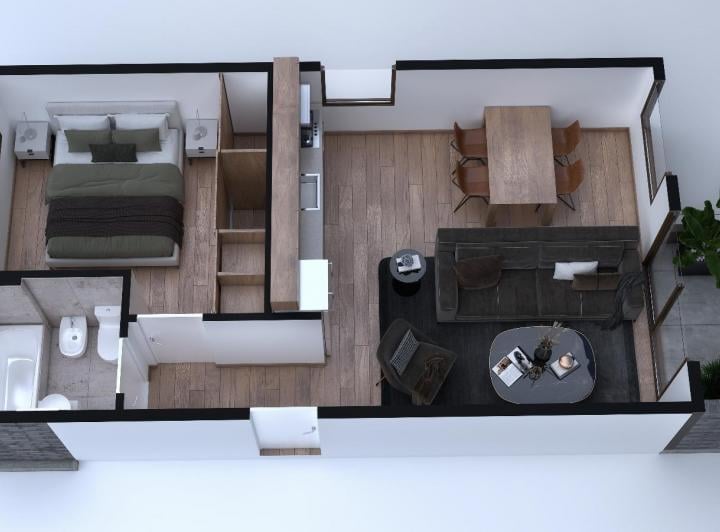 Departamento · 45m² · 2 Ambientes